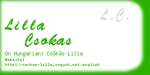 lilla csokas business card